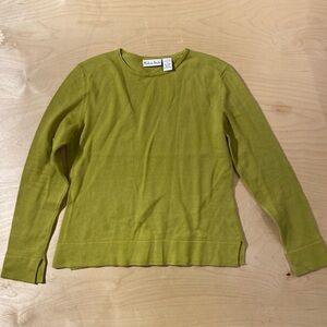Madison Studio Chartreuse Pullover Sweater Small (QU)